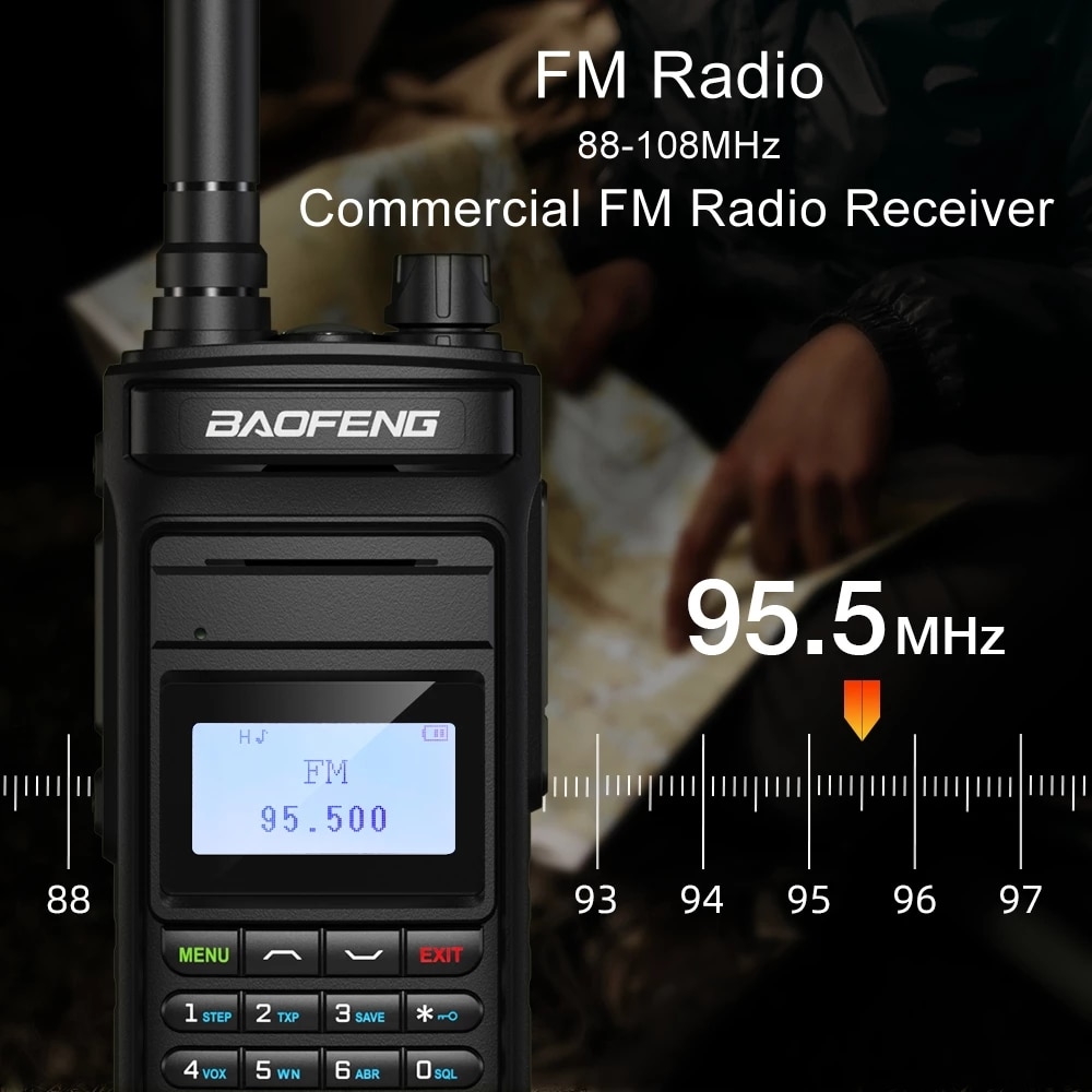 Baofeng UV15 Pro Max V1 V2 10W Dual Band High Power CB Radio Type-C Charger Long Range Ham Walkie Talkie Two Way Radio 8800mAh - Image 2