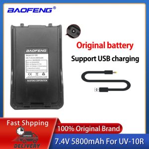 Baofeng UV-10R Original Battery Spare 5800mAh Rechargeable Two Way Radio CB Radio Baofeng UV 10R Walkie Talkie Battery