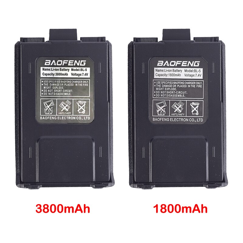 Baofeng 7.4V 3800mAh Spare Original Battery BL-5R UV-5R 1800mAh Battery for Walkie Talkie BF-F8 UV-5R UV-5RE UV-5RA Radios - Image 4