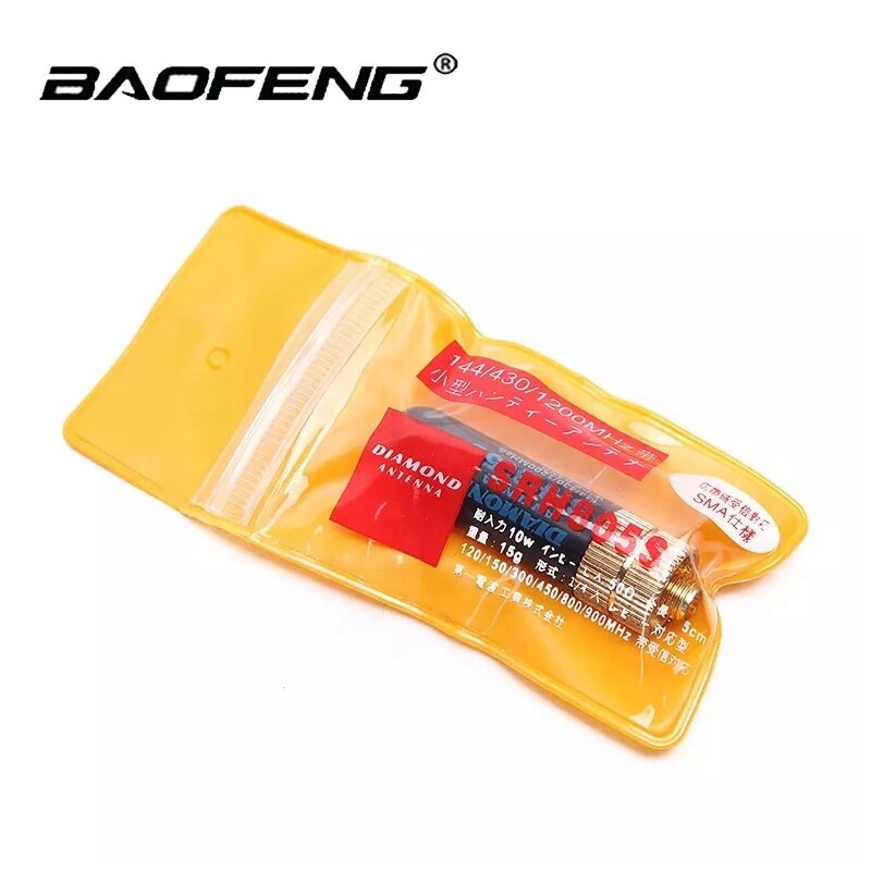 Diamond SRH805S SMA-Female/SMA-Male/BNC Antenna Dual Band Mini Short Antenna for Baofeng UV-5R UV-82 UV-S9 PLUS Walkie Talkie - Image 2