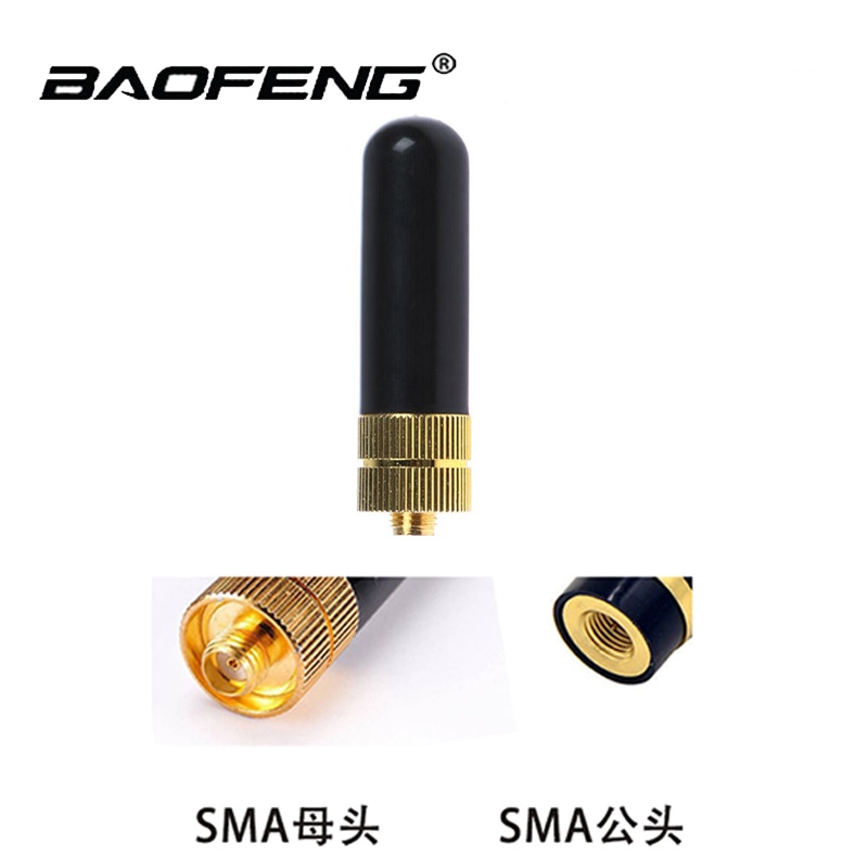 Diamond SRH805S SMA-Female/SMA-Male/BNC Antenna Dual Band Mini Short Antenna for Baofeng UV-5R UV-82 UV-S9 PLUS Walkie Talkie - Image 3