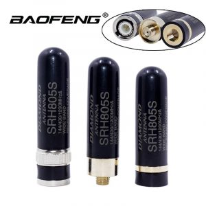 Diamond SRH805S SMA-Female/SMA-Male/BNC Antenna Dual Band Mini Short Antenna for Baofeng UV-5R UV-82 UV-S9 PLUS Walkie Talkie