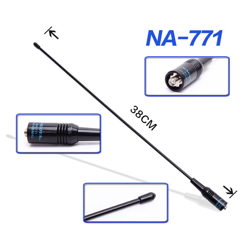 General Diamond NA-771 SMA Female Or Male Walkie Talkie Antenna for BaoFeng UV-5R UV-82 BF-888S Dual Band VHF UHF Antenna - Image 3