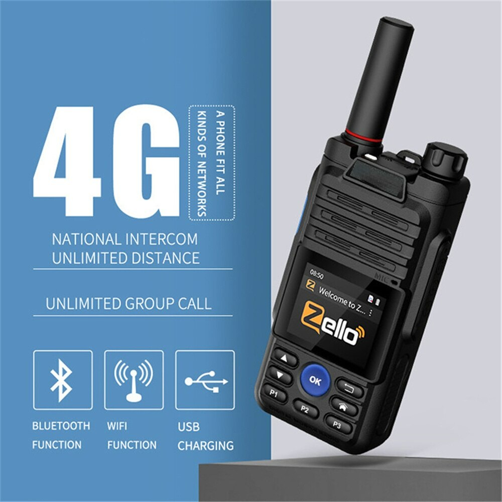 Internet Radio Zello Unlimited Range Poc Radio 6800mAH Real Ptt Bluetooth Network 4G Walkie Talkie for Hunting Trolley Talkie - Image 2