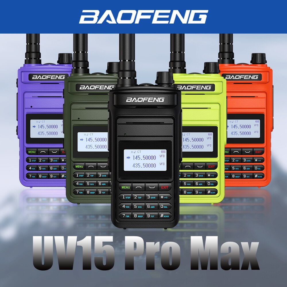 New BAOFENG UV15 Pro Max 10W Dual Band High Power CB Radio Type-C Charger Long Range Ham Radio Walkie Talkie UV-5R Two Way Radio - Image 6