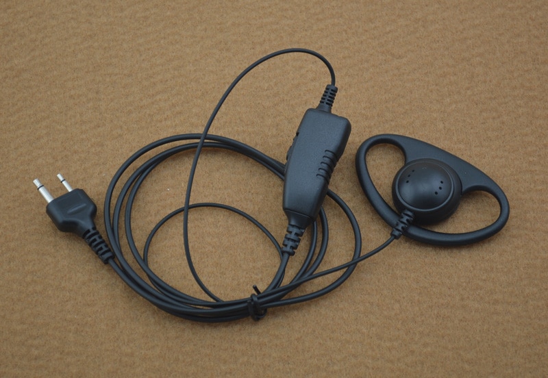 S/S1 Plug Connctor D-ring 1-Wire Earpiece MIC with PTT (Push to Talk) For ICOM IC-F11 IC-F21 IC-V82 IC-U82 VERTEX VX-200