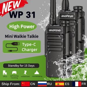 Baofeng WP31 Waterproof USB-C Charging Walkie Talkie UHF 400-470MHz Two way Radio Upgrade Of BF-888S Radios Transceiver