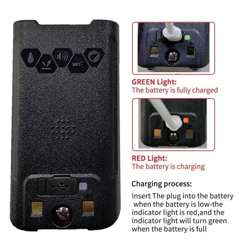 Baofeng UV-S22 PRO V2 IP68 Waterproof 10W Power Walkie Talkie Type-C Charger Powerful UHF VHF Long Range UV-9R Plus FM Radio - Image 2