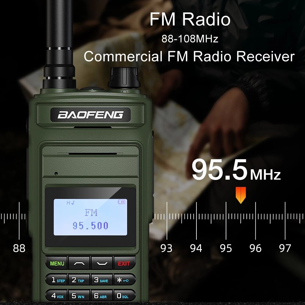 BAOFENG UV15 Pro Max High Power 10W Long Range Walkie Talkie FM Transceiver Dual Band Portable CB Ham Radio Two Way Radio - Image 2