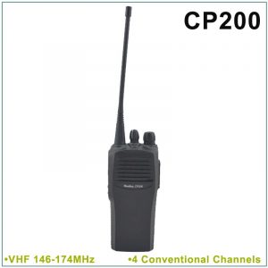 Motorola CP200 VHF 146-174MHz 4 Conventional Channels Portable Two-Way Radio