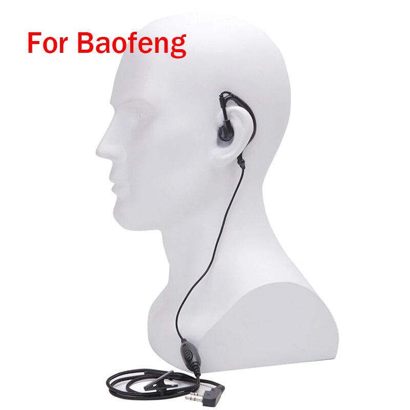 2 Pins Radio Earpiece For Kenwood Baofeng Wouxun Anytone Puxing Quansheng Walkie Talkie