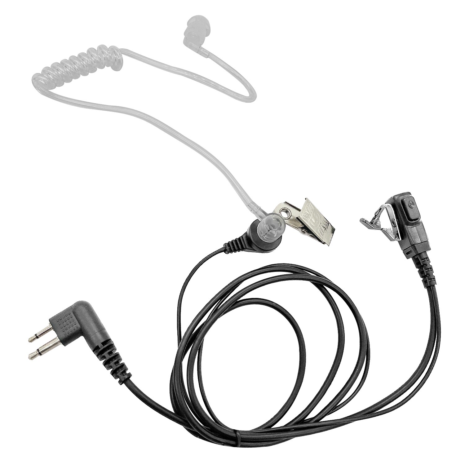 Acoustic PTT Earpiece Secret Agent Security Bodyguard Police 2 Pin Radio Earphone for Motorola CP010 CP140