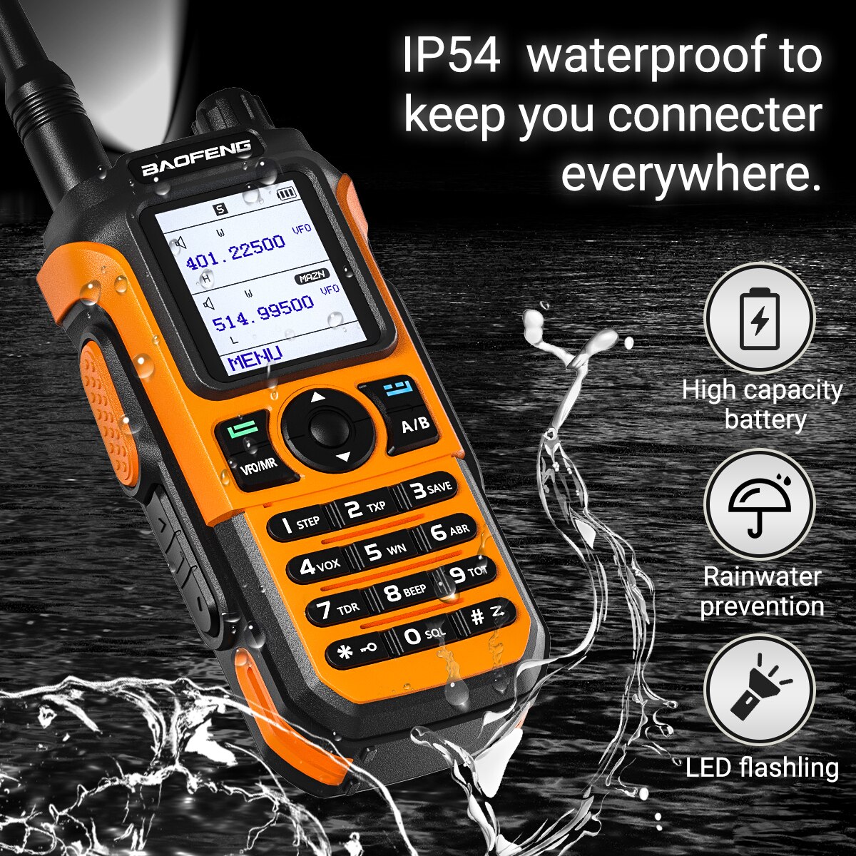 Baofeng UV-21 Pro 10W Walkie Talkie Long Range Portable Ham Radios Type-c Amateur Two-Way Radio UHF VHF For Hunting - Image 5