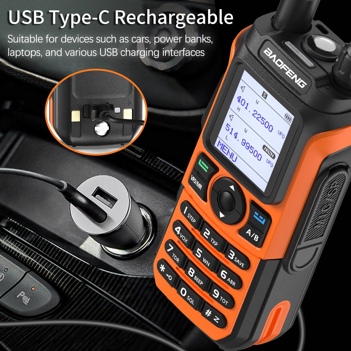 Baofeng UV-21 Pro 10W Walkie Talkie Long Range Portable Ham Radios Type-c Amateur Two-Way Radio UHF VHF For Hunting - Image 2
