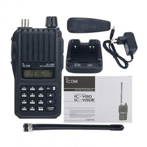 ICOM IC-V80E 8W 10KM VHF Transceiver Marine Transceiver Walkie Talkie With Emergency Alarm