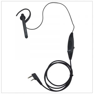 One-Wired Ear Hanger G-Loop Boom mic Ear Bar Mic PTT Headset 2-pin K plug for Kenwood Baofeng UV-5R Wouxun KG-UVD1P TYT MD-390