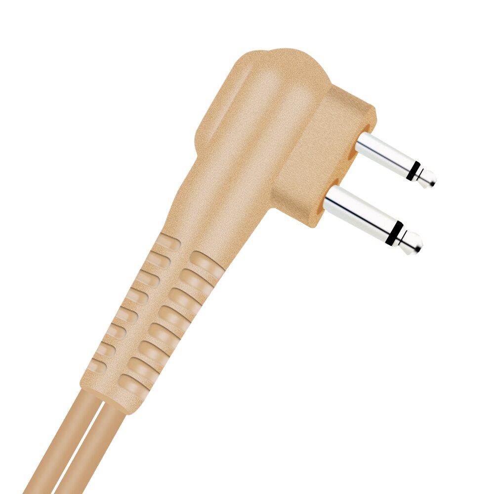 Motorola 2-pin Flesh Skin Beige Color Dual PTT Covert Two Way Radio Earpiece EP450 CP200D DEP450 Headset - Image 4