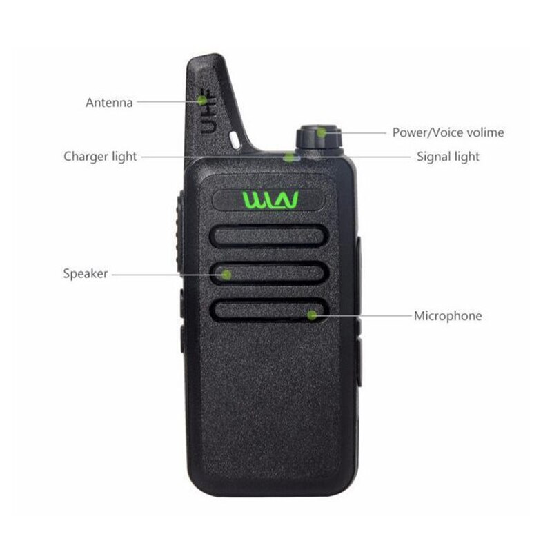 2pcs WLN KD-C1 MINI Handheld Transceiver Two Way Radio Ham Communicator Radio Station Mi-Ni Walkie Talkie - Image 3