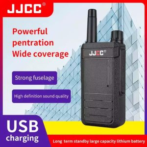 JJCC Mini Portable Handy USB Rechargeable Kids Adults Long Distance 10km Two Way Radios Ham Walkie Talkie