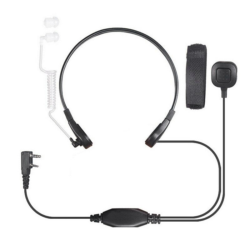 New Throat Earphone Microphone Vibration Headset for Kenwood Anytone Wouxun TYT Baofeng Two Way Radio - Image 3
