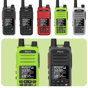 Talkpod A36plus Walkie Talkie UHF/VHF/AM/FM Multi-Band Portable Transceivers 5W Output 512 Channels Can Edit Independent ID
