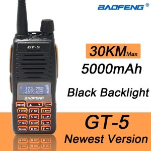 Baofeng GT-5 10W Walkie Talkie Long Range 10 KM Two Way Radio Dual PTT HF Transceiver Portable Radio