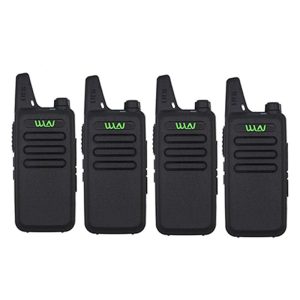 4pcs WLN KD-C1 Portable Radio UHF 400-520MHz 5W 16 Channel Long Range Transceiver for Hunting Mini Walkie Talkie
