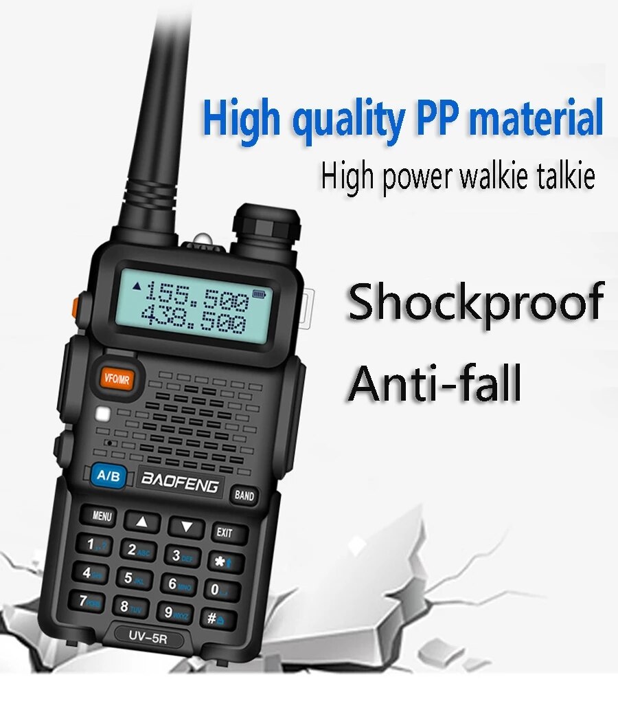 Baofeng Walkie Talkie UV-5R Two Way Radio VHF UHF 136-174MHz 400-520MHz Portable Transceiver - Image 2