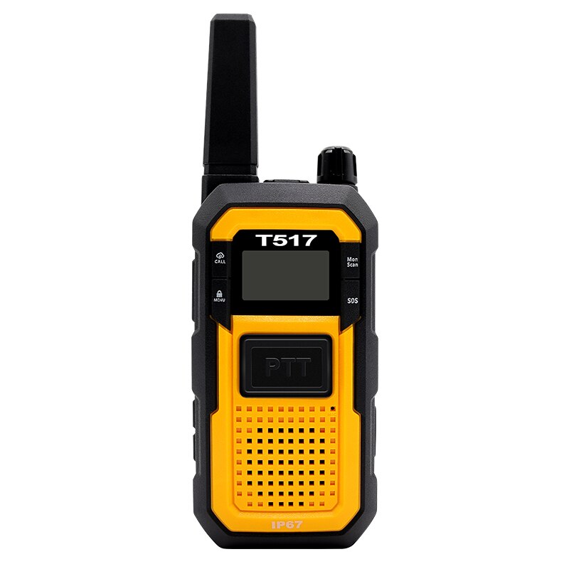 Engineering walkie talkie Rugged Dustproof IP67 Waterproof Radio Big Double PTT Suspended Walkie Talkie