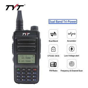 TYT TH-UV88 Dual Band Walkie Talkie VOX Scrambler Transceiver 136-174&400-480MHz FM Two Way Radios