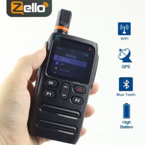 Zello PTT Button Radio 4G Android Walkie Talkie Handy Radio WIFI GPS 4g Sim Card Blue tooth 5000mAh Mobile Ham Radio 5000Km