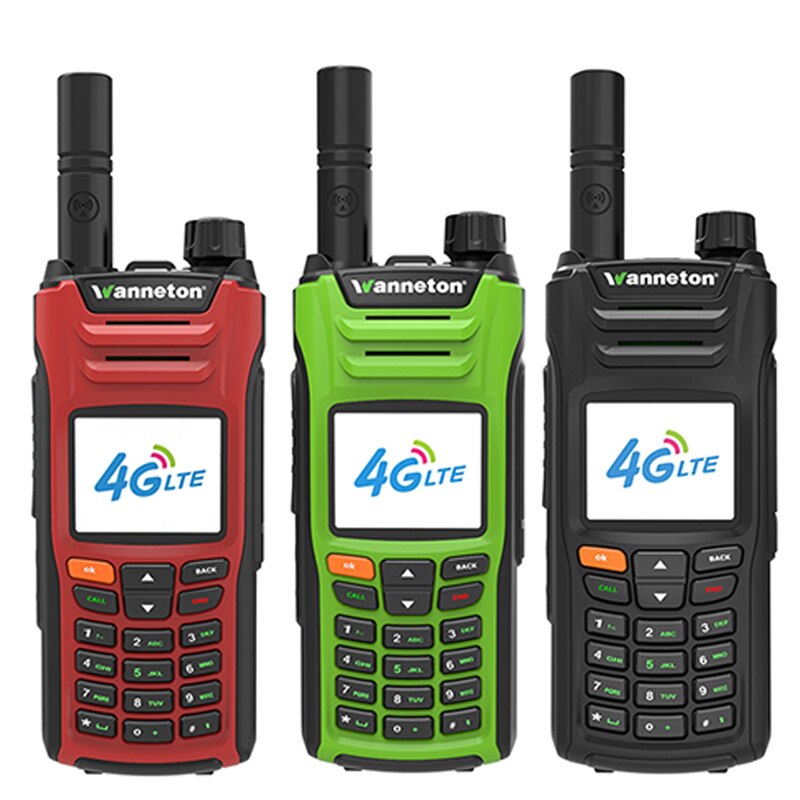 PoC Radio Wireless 4G Phone SIM Card Walkie Talkie Real PTT LTE 6800mAh Battery wifi GPS