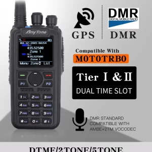 Anytone AT-D878UV Plus Walkie Talkie VHF UHF рация GPS APRS Wireless PTT DMR Ham Radio Station Talkie Walkie