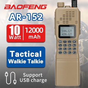 Baofeng AR-152 Larger Battery Walkie Talkie AN /PRC-152 Dual Band Transceiver 10W Tactial Military Powerful Ham CB Two way Radio