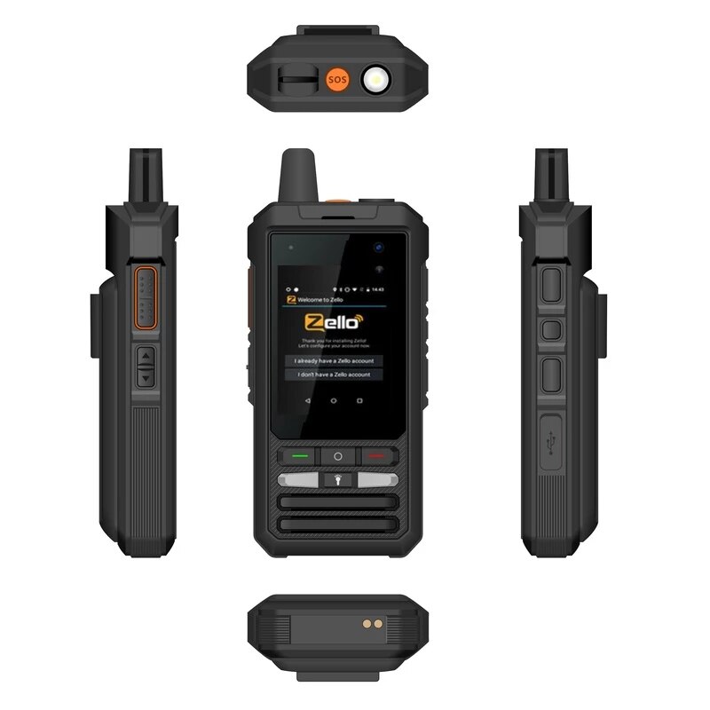 Dual Sim PTT POC Walkie Talkie IP68 Waterproof 4G Android phone Two Way Radio Ham Long Range 8GB ROM GPS MIC CB 100KM - Image 2