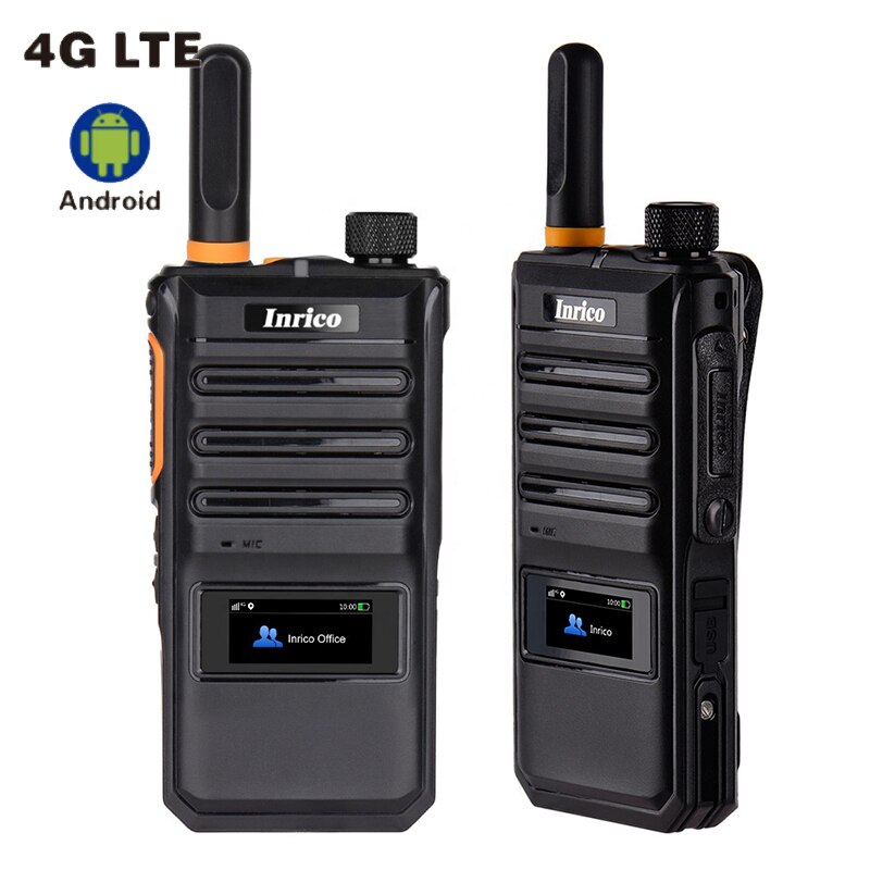 Inrico T620 Android Mini Walkie Talkie 100Km GSM WCDMA 4G Network Intercom Poc Radio with NFC GPS Bluetooth
