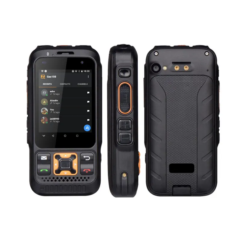 F30S IP54 Waterproof POC Radio Zello PTT Android Walkie Talkie Phone with 4G SIM Card Smartphone