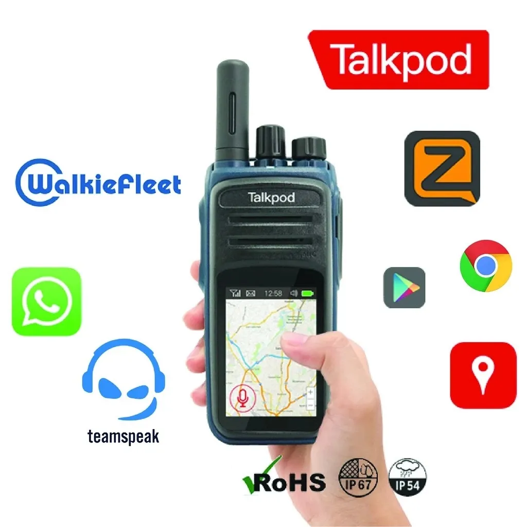 Talkpod N58 Android Network Radio Touch Screen Zello POC 4G GPS Beidou Real PTT Walkie Talkie - Image 2