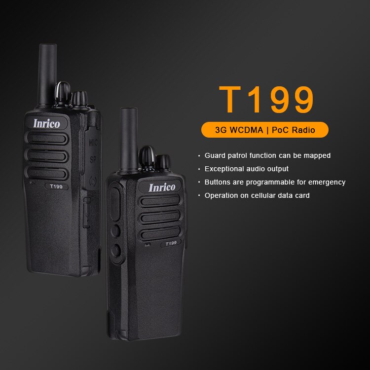 Inrico T199 Zello GSM WCDMA Two Way Radio Android Walkie Talkie 3G Gps Wifi Poc Network Radio - Image 2