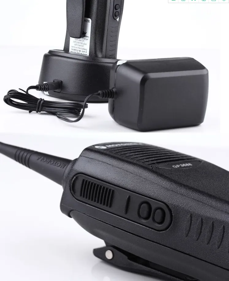 Motorola GP3688 Portable Digital Radio UHF VHF Handheld Walkie Talkie - Image 5