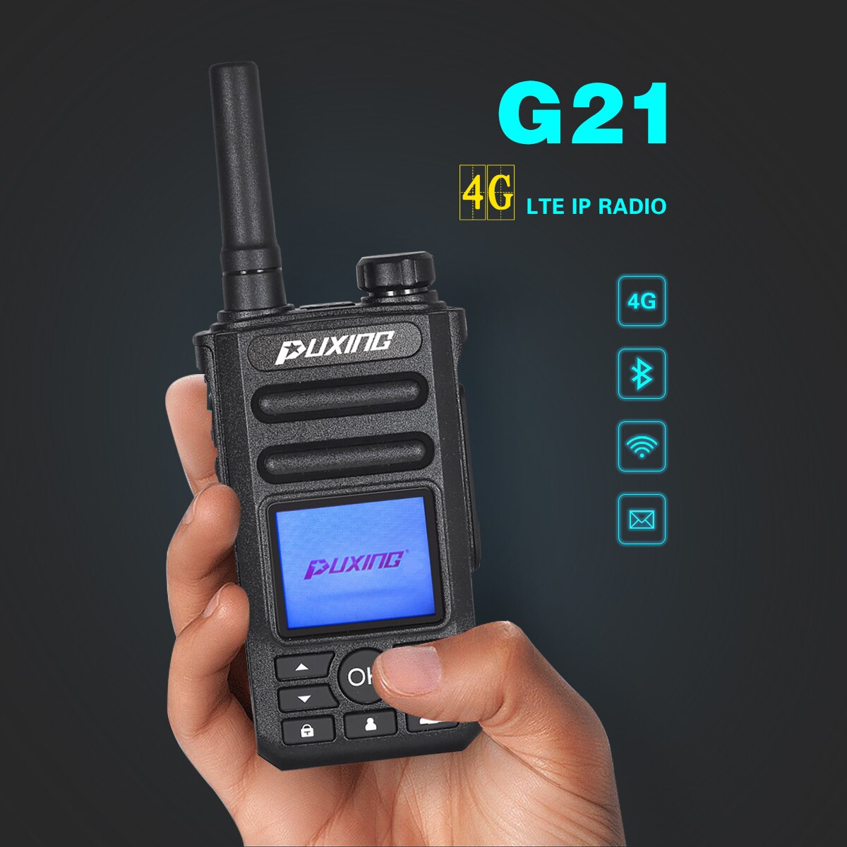 Portable Walkie Talkie Communication 4G LTE/3G/2G Police IP Radio GPS wifi Android Professional 1000km Policia - Image 2