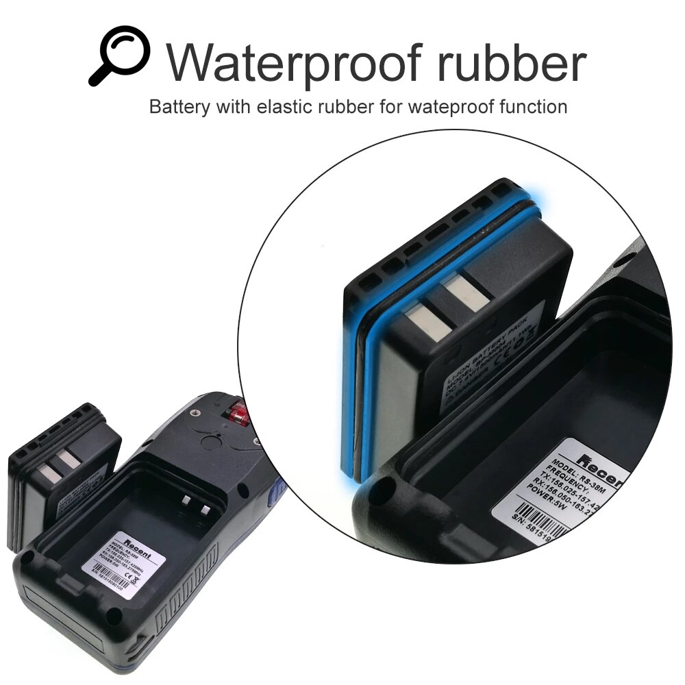 Recent RS-38M Marine Radio VHF IP67 Waterproof Float Walkie Talkie Tri-watch 156.025-157.425MHz Transceiver Two Way Radio - Image 3