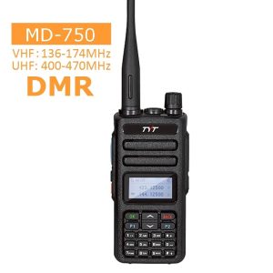 TYT DMR Radio MD-750 Walkie Talkie 5W VHF UHF Two Way Radio FM Transceiver CTCSS/DCS DTMF Dual Time Slot