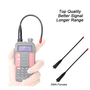 Walkie-Talkie Antenna SMA Female VHF UHF Dual Band Radio Tri-Band Antenna For Baofeng TYT Wouxun Anytone Two Way Radio