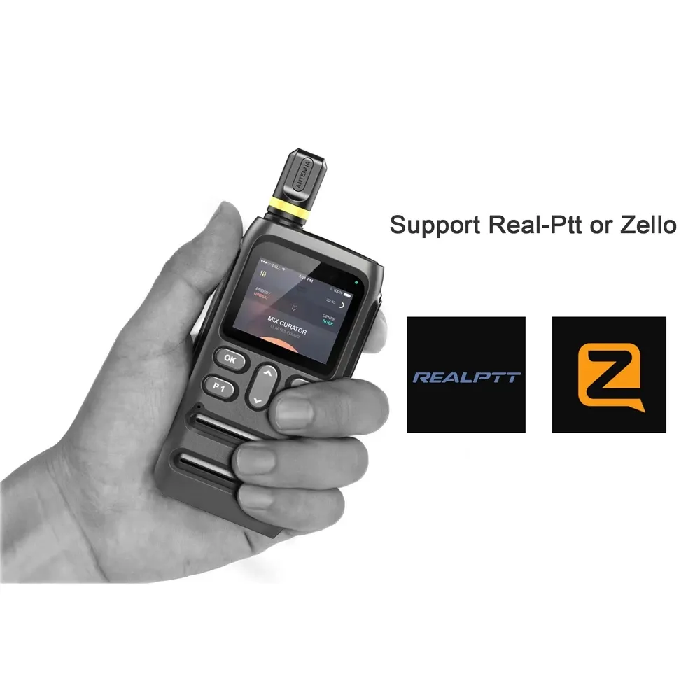 Zello 4G Android Walkie Talkie Handy WIFI GPS Sim Card Bluetooth Mobile Ham Radio 100km Two Way Radio 5000Km - Image 2
