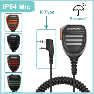 Microphone Shoulder Speaker 2 Pins for Walkie Quansheng UV-K5 UV-K6 UV-5R UV-82 UV-16 TH-UV8000D Two Way Radio