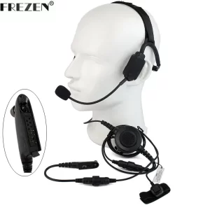 Walkie Talkie Military Bone Conduction Tactical Headset Boom Microphone For Motorola Two Way Radio HT750 HT1250 GP328 GP329 340 380