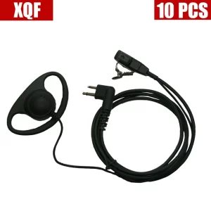 10pcs/lot M-type 2-Pins Two Way Radio Earpiece Headset PTT FOR MOTOROLA CP200 Walkie talkie