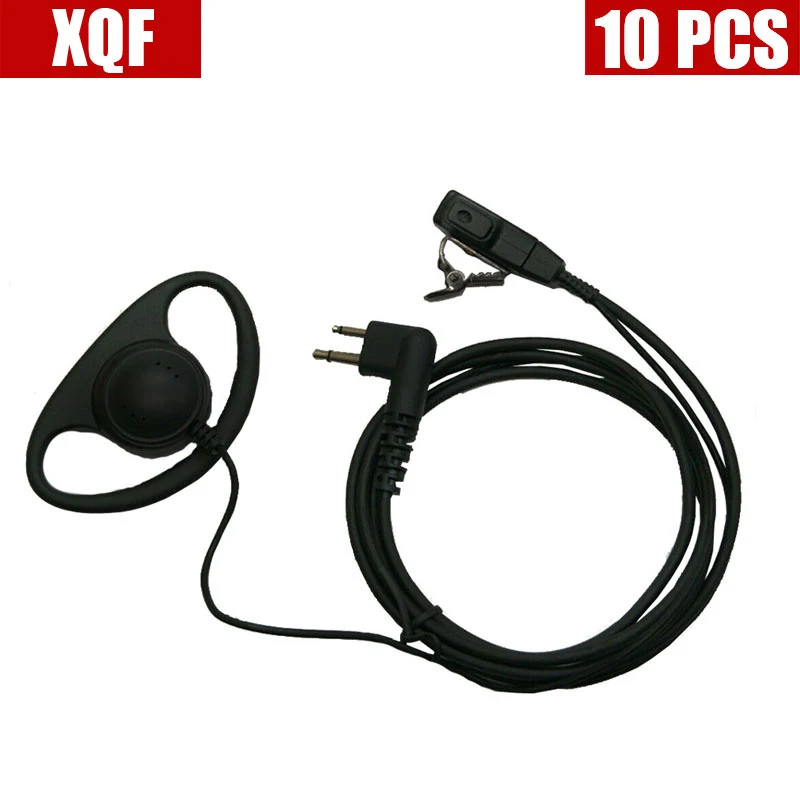 10pcs/lot M-type 2-Pins Two Way Radio Earpiece Headset PTT FOR MOTOROLA CP200 Walkie talkie