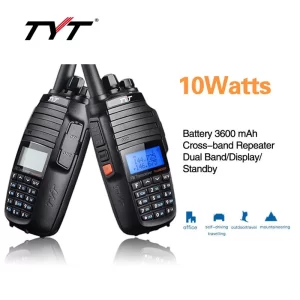 TYT TH-UV8000D Handheld Transceiver 10W Walkie Talkie VHF UHF Ultra-high 3600mAh Cross-Band Repeater Function Radio